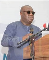 Prof Aning delivering his lecture 
